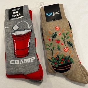 3 pair fun mens socks